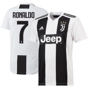 Adidas Cristiano Ronaldo Juventus White 2019 Home Jersey